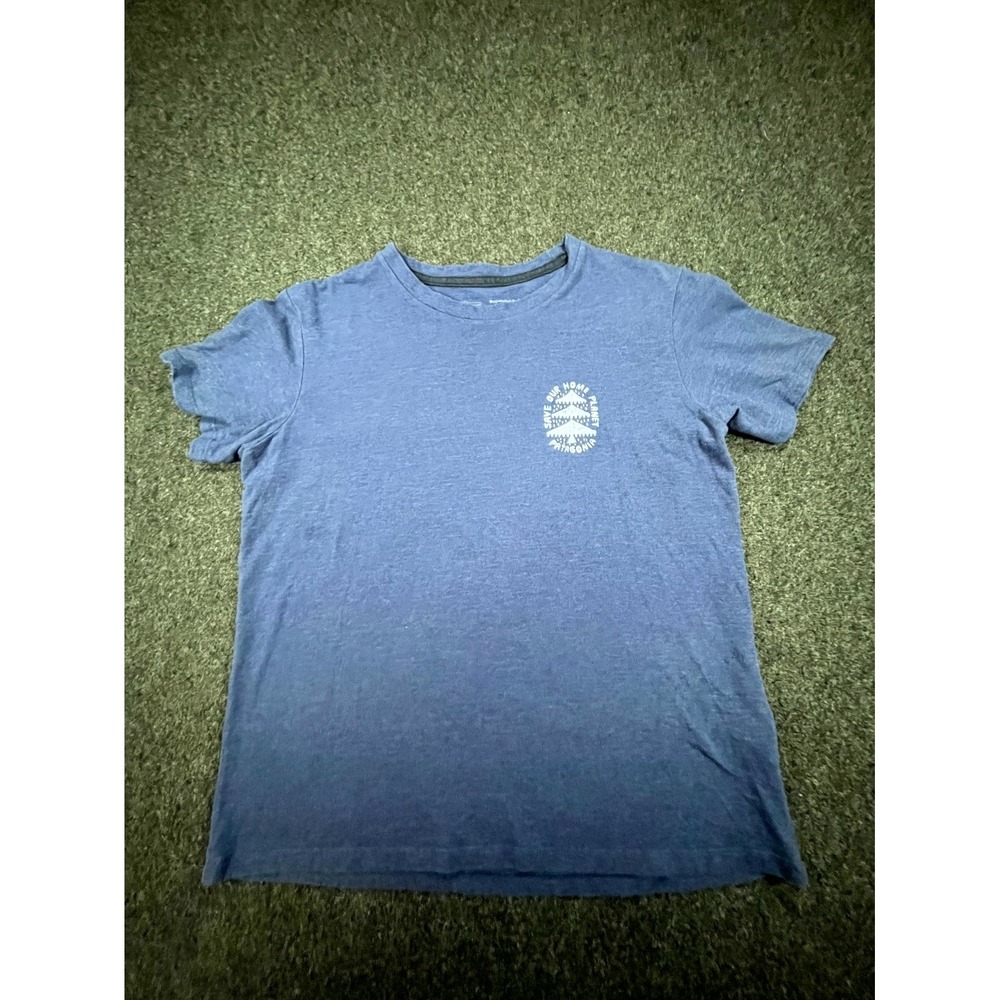 Patagonia How to Save Responsibili-Tee Shirt Men's M Blue Heather Short Sleeve